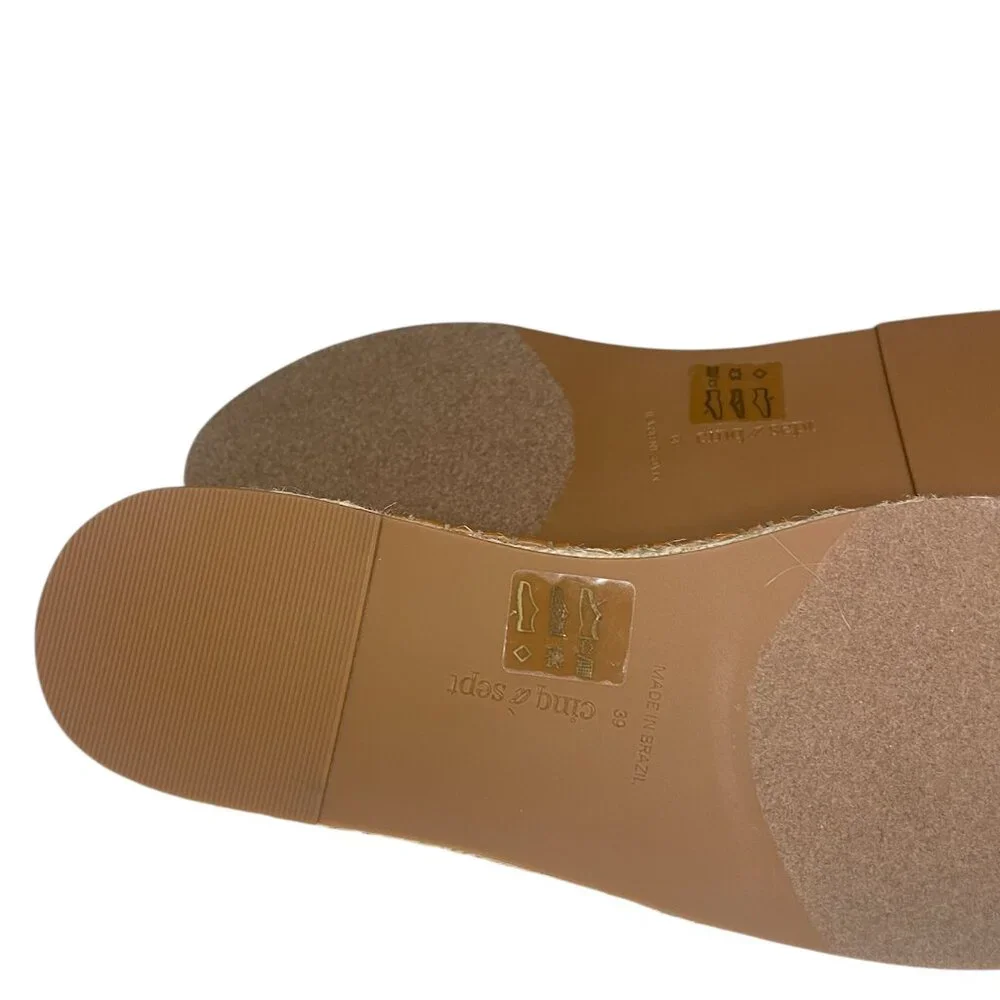 Cinq a Sept Jenna Denim Espadrille Flats European Size 39 / US 8.5 NWOT - Picture 10 of 10
